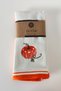 Set of 2 Embroidered Kitchen Towels - 100% Cotton, Orange, Pumpkin Pattern - 40X60 cm - Orange - 2