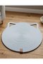 Pet Handmade Cat Ear Scratching Mat, Cat and Dog Food Mat 100% Cotton White