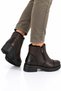 Men's Fur Lined Boots with Side Zipper and Non-Slip Sole Brown - 4
