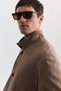 Lyocell Blended Stand Collar Coat - 5