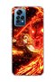 Redmi Note 12 Pro 4g Compatible Anime Flame Sword Printed Transparent Phone Case
