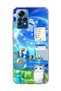 Redmi Note 12 Pro 4g Compatible Jellyfish and Cat Printed Transparent Phone Case