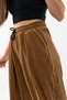 Velvet Pleated Tan Jogger Women's Trousers Coc3621 - 4