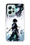 Redmi Note 12 4g Compatible Anime Turquoise Eye Printed Transparent Phone Case