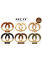 15 cm Leather Round Handle Pair to Be Sent - 2