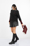 Women's Winter Anthracite Amorette Stone Embroidered Heart Detailed Knitwear Cardigan 20302 - 3