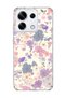 Redmi Note 13 Pro 5g Compatible Lilac Pink Flower Printed Transparent Phone Case
