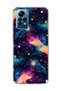 Redmi Note 12 Pro 4g Compatible Colorful Galaxy Printed Transparent Phone Case