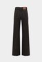 High Waist Wide Leg Snow Wash Wide Leg Seamless Jeans - 3