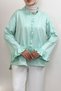 Ruffle Detailed Oversized Shirt 0057 - Mint Green - 4