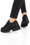 Men's Genuine Leather Non-Slip Sole Shoes Black - 2