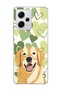Redmi Note 12 Pro 5g Compatible Yellow Dog Green Heart Printed Transparent Phone Case