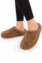 Women's Warm Plush House Slippers with Teddy Bear Figure Vi̇zon - 3