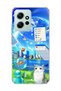 Redmi Note 12 4g Compatible Jellyfish and Cat Printed Transparent Phone Case