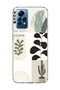 Redmi Note 12 Pro 4g Compatible Leaf Cactus Banner Printed Transparent Phone Case