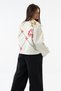 Ethnic Embroidered Buttoned Ecru Women's Jacket Coc3638 - 4