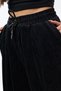 Velvet Pleated Black Jogger Women's Trousers Coc3623 - 6