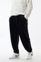 Velvet Pleated Black Jogger Men's Trousers Coc3622 - 4