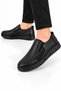 Men's Non-Slip Orthopedic Comfort Sole Genuine Leather Shoes Black - 3