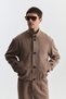 Lyocell Blended Stand Collar Coat - 4
