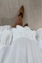 White Skirt with Scalloped Hem - 7