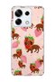 Redmi Note 13 Pro 5g Compatible Strawberry Sausage Dog Printed Transparent Phone Case