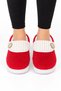 Women's Warm Plush Button Detailed House Slippers Fuchsia