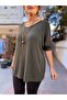Italian Knitted Corded Sweater Khaki - 3