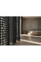 Black Luxury Mesh Tulle Curtain with Cornice, Flat Installation, No Pleats [Enxboy] Geo Mesh - 3