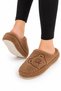 Women's Warm Plush House Slippers with Teddy Bear Figure Vi̇zon - 4