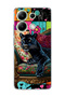 Redmi Note 13 4g Compatible Black Panther Printed Transparent Phone Case