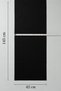Black Color Runner Dining Table Modern Decorative Runner Waterproof Stain Resistant 145X42 cm - 2