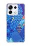 Redmi Note 13 Pro 5g Compatible Blue Crayon Printed Transparent Phone Case
