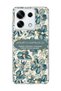 Redmi Note 13 Pro 5g Compatible Blue Flower Prayer Printed Transparent Phone Case