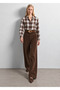 Bitter Brown Corduroy Viola Trousers with Ornamental Pockets
