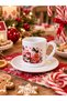 Special for New Year's Day Turkish Coffee Cup with Mixed Patterns, Santa Claus, Snowman and Deer Patterned New Year Gift - 3