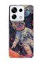 Redmi Note 13 Pro 5g Compatible Colorful Astronaut Printed Transparent Phone Case