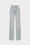 High Waist Wide Leg Snow Wash Wide Leg Seamless Jeans