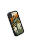 iPhone Xr Compatible Black Silicone Camera Protected Shock Absorbing Protective Case with Cactus Pattern - 3