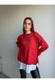 Oversize Shirted Knit Sweater - 4