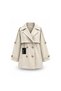 Short Trench Coat with Cap Stone - 2