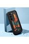 Realme C75 4g Compatible Black Silicone Camera Protected Shock Absorbing Protective Case with Cactus Pattern - 2