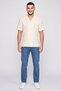 Men Relaxed Fit Embroidered Short Sleeve Casual Shirt, Cream - 2