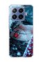 Mi 17t Pro Compatible Anime Red Eye Printed Transparent Phone Case