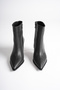Women's Short Side-Zipper Heeled Boots [8cm] - 5