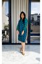 Green Chevron Print Batik Dress - 3