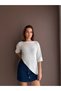 Asymmetrical Cut Openwork Knitwear Blouse