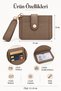 Women's Card Holder Wallet with Wrist Strap Mini Wallet with Snap Closure Card Compartment Transparent Id Compartment - 2