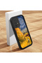 Samsung Galaxy A32 4g Compatible Black Silicone Camera Protected Shock-Absorbing Protective Case with Starry Oil Painting Pattern - 2