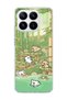 Mi 17t Compatible Bamboo Forest Dogs Printed Transparent Phone Case